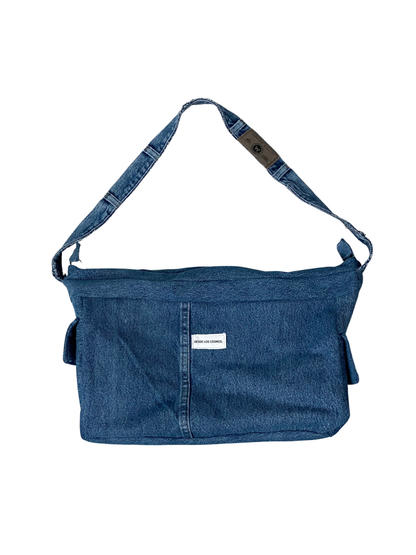 Blue Winter Shoulder Bag